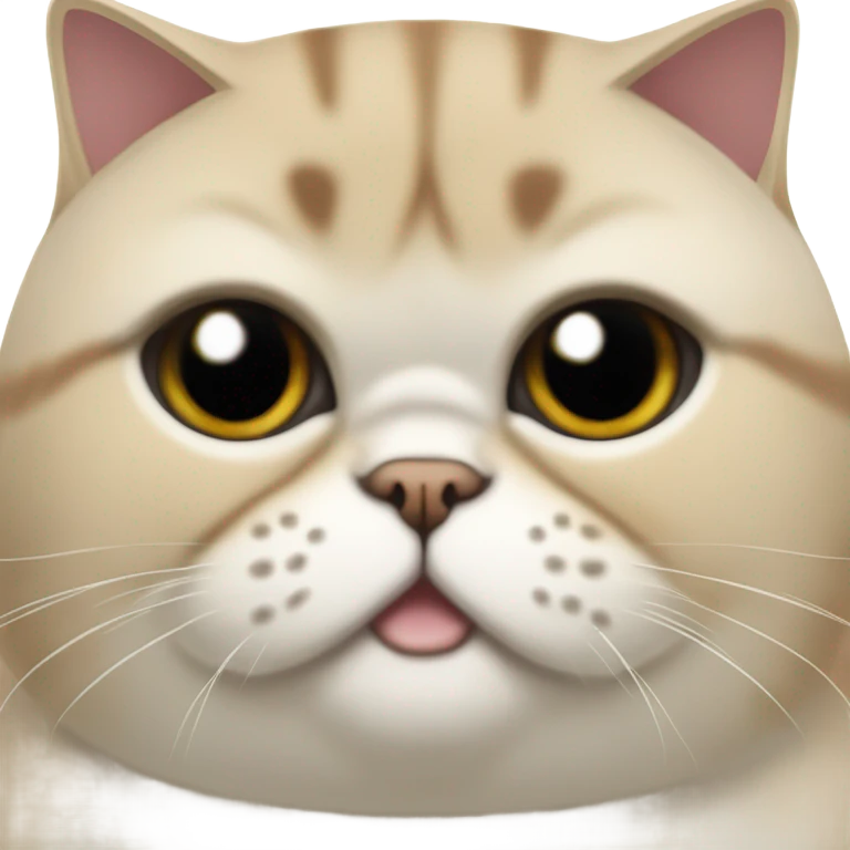 Exotic shorthair cat emoji