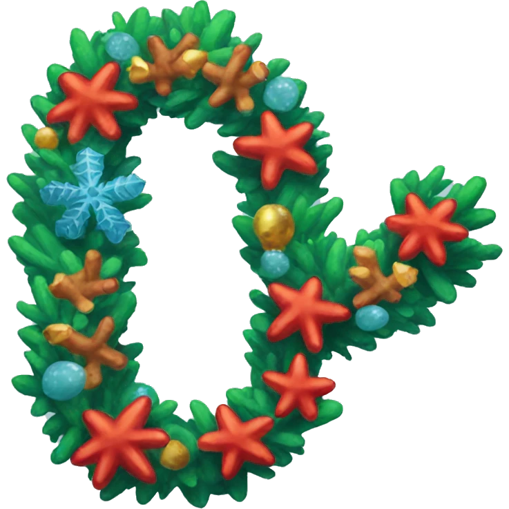 Christmas reef emoji