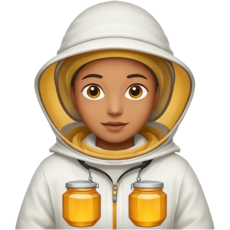 Beekeeper white clothes emoji