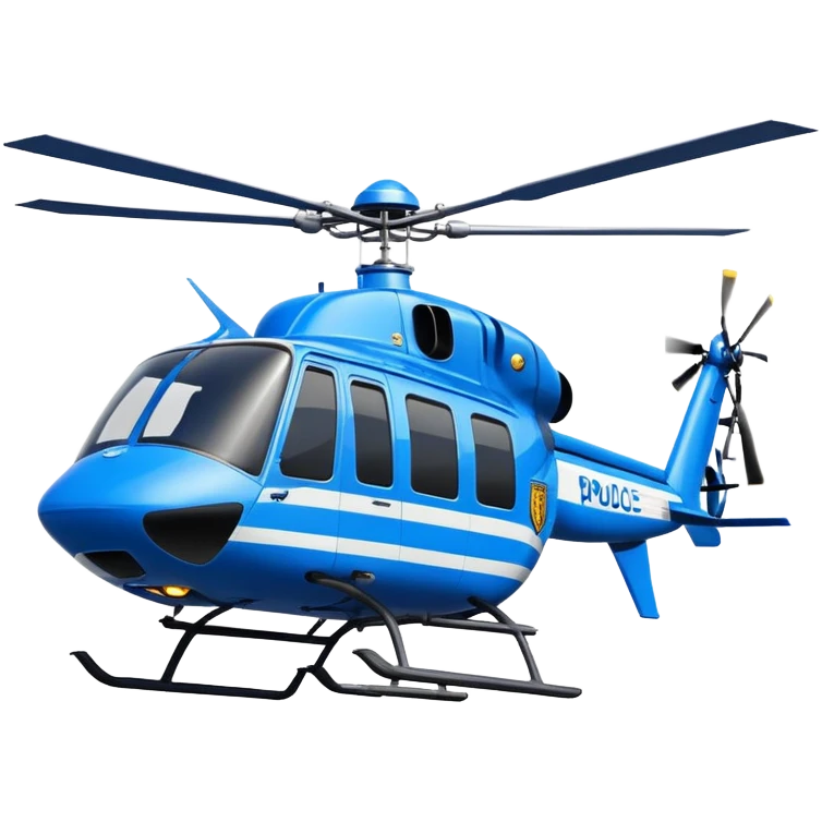 Helicoptero de la policia de españa emoji