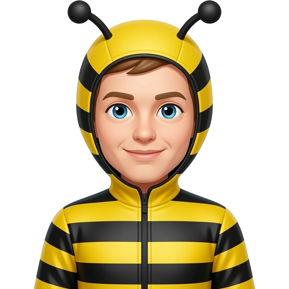 Bee suit on my body emoji