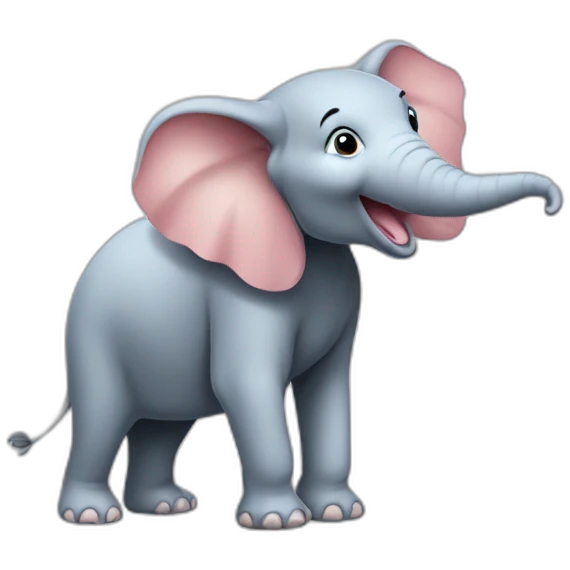 Souris sur éléphant emoji