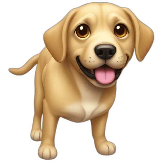 labradore with ball toy emoji