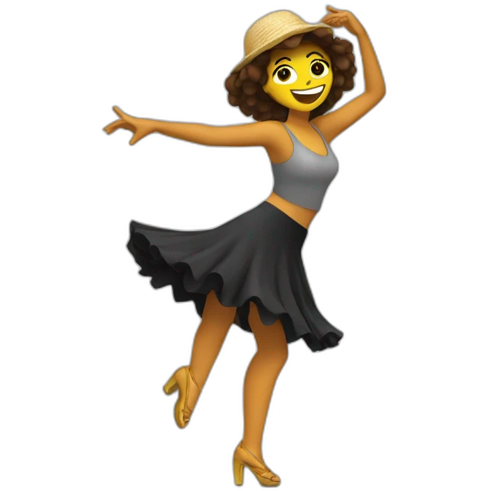 chica bailando  emoji