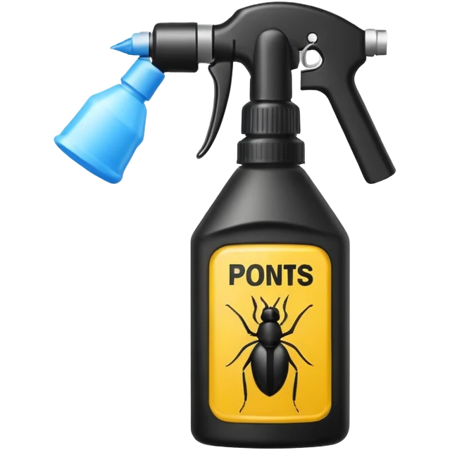black insecticide spray emoji