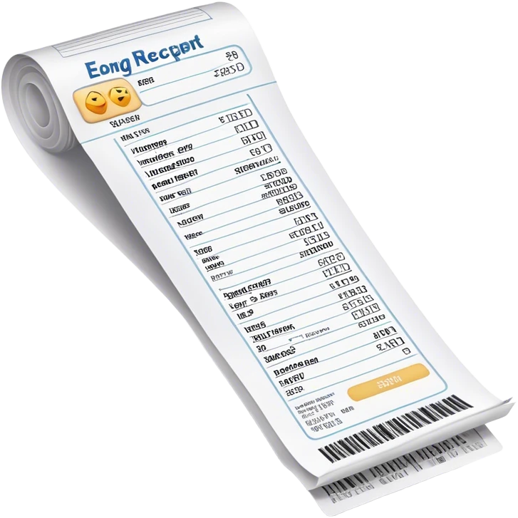 long receipt emoji