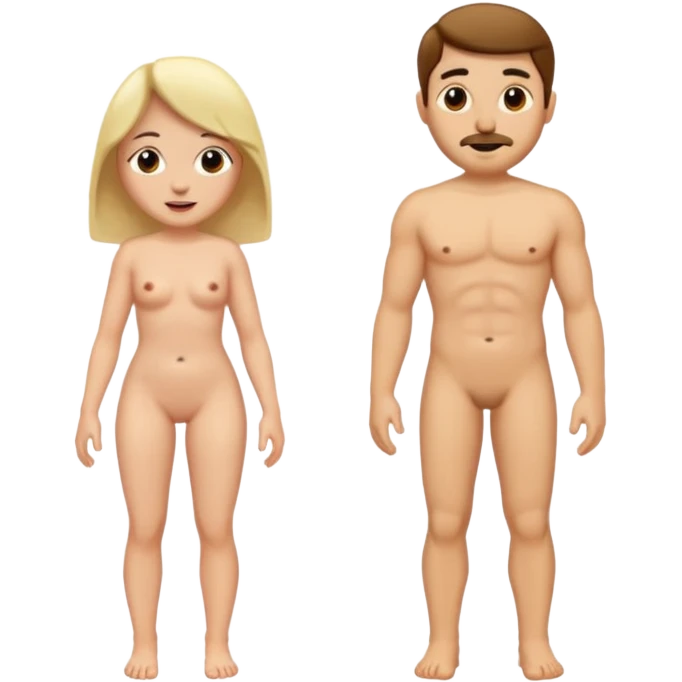 naked woman and naked man emoji