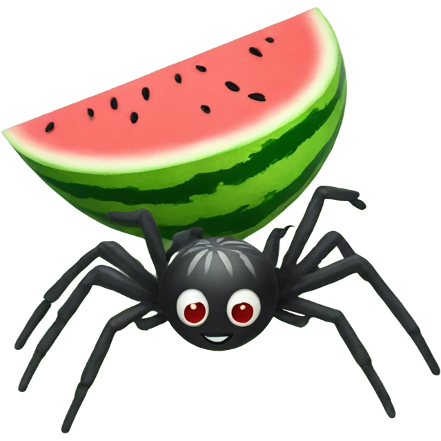Spider as a watermelon  emoji