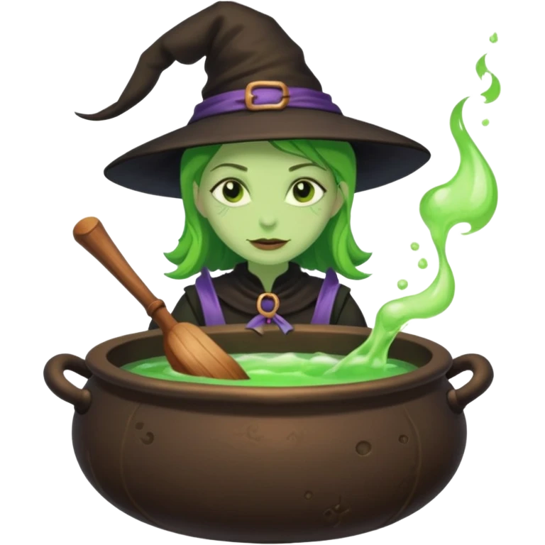 green witch cooking potion emoji