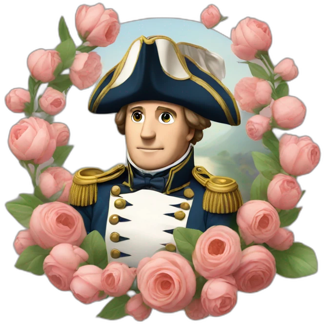 Bonapard Napoleon with flowers emoji