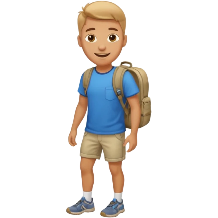 create a emoji for my male friend who is going back home for one month vacation emoji