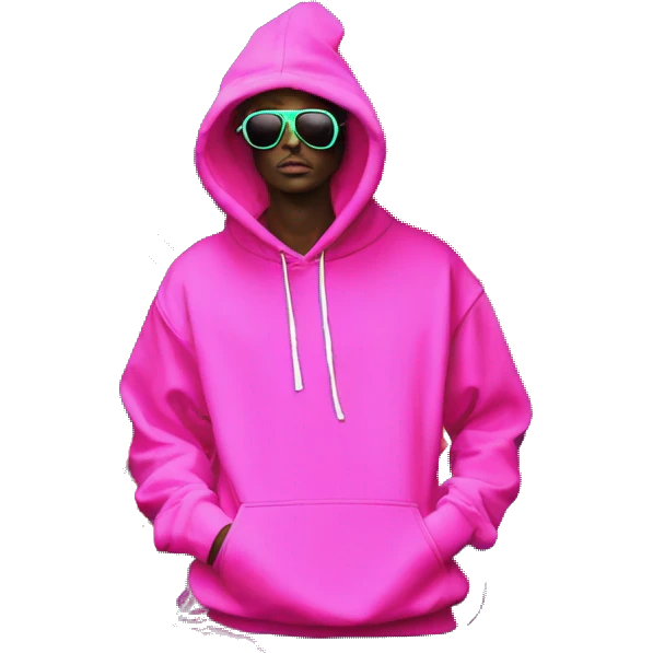 Hemp leaves Multicoloured neon person smoking wearing hoodie dancing hip hop bucket hat tropical Skater fashion aesthetic baggy clothes graphic t shirt 420 emoji