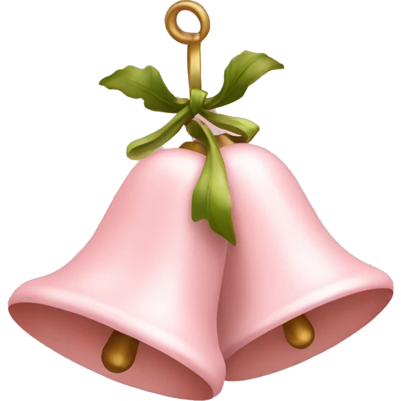 Light pink bells emoji