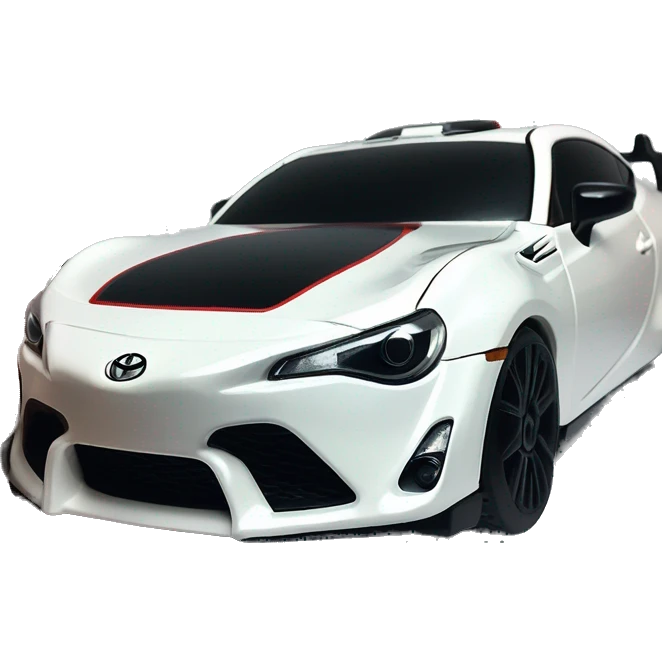 Radio Controlled Captain Rex themed 2013 Toyota 86 shaped like a Formula One race car with exposed turbine wheels  emoji