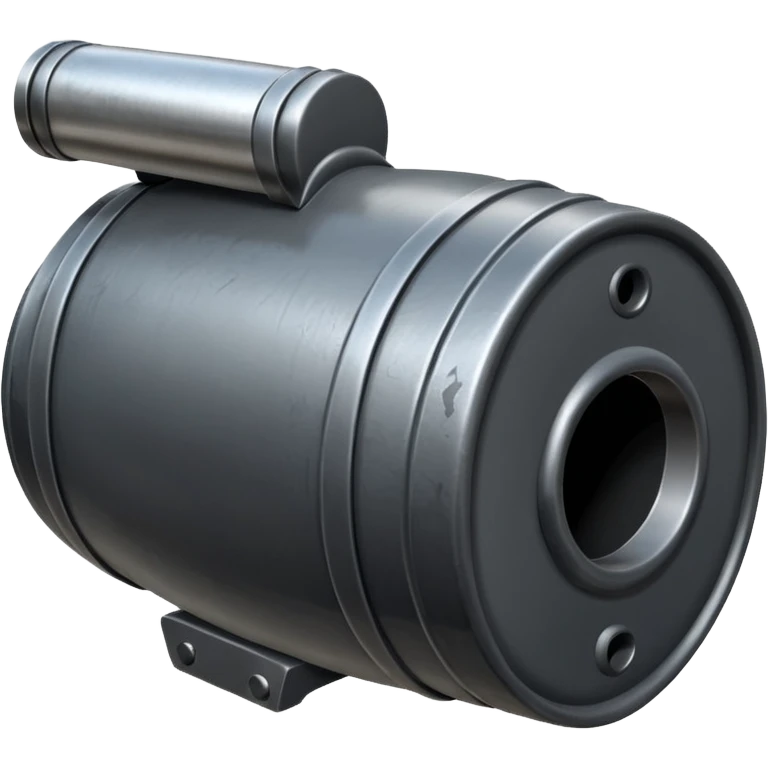 close-up of a shotgun barrel emoji