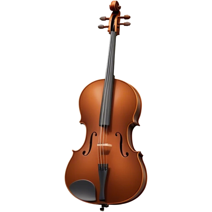 Cinematic Realistic Cello, deep brown polished wood, elegant f-holes curving gracefully, warm golden lighting creating depth, bow gently resting on the strings, glowing with the rich resonance of classical artistry. emoji
