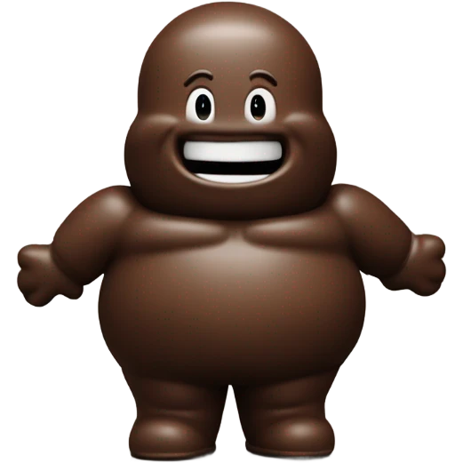 Michelin man made of chocolate emoji