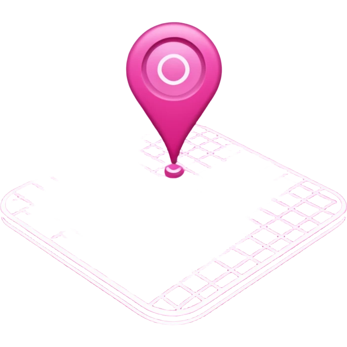 mix pink of a big gps map of the lines emoji