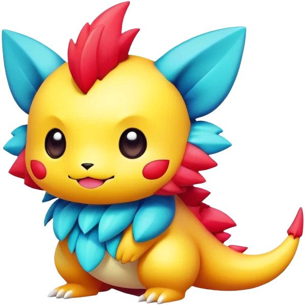 colorful chibi Fakémon-creature emoji