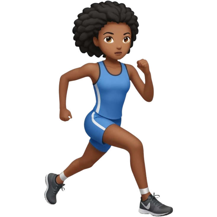 black girl doing a backflip emoji