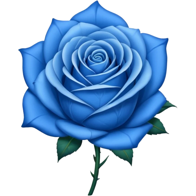 blue rose emoji