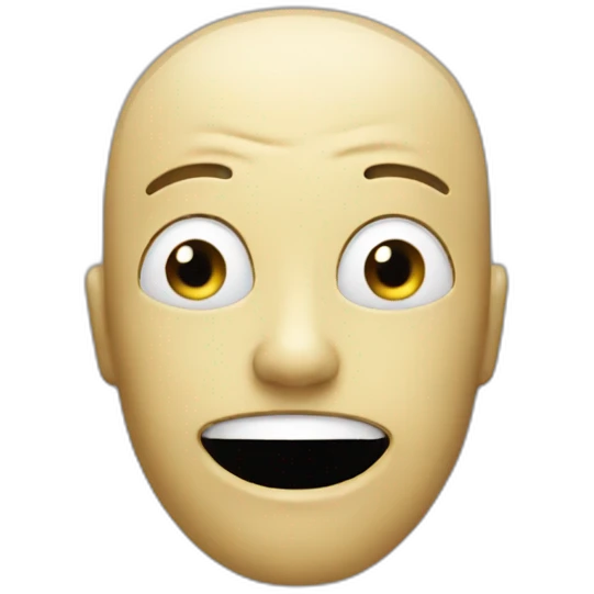 A weird body emoji
