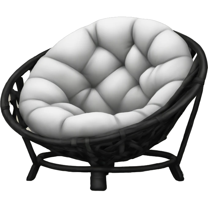 Black papasan chair cosy emoji