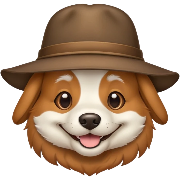 dog wit a hat emoji
