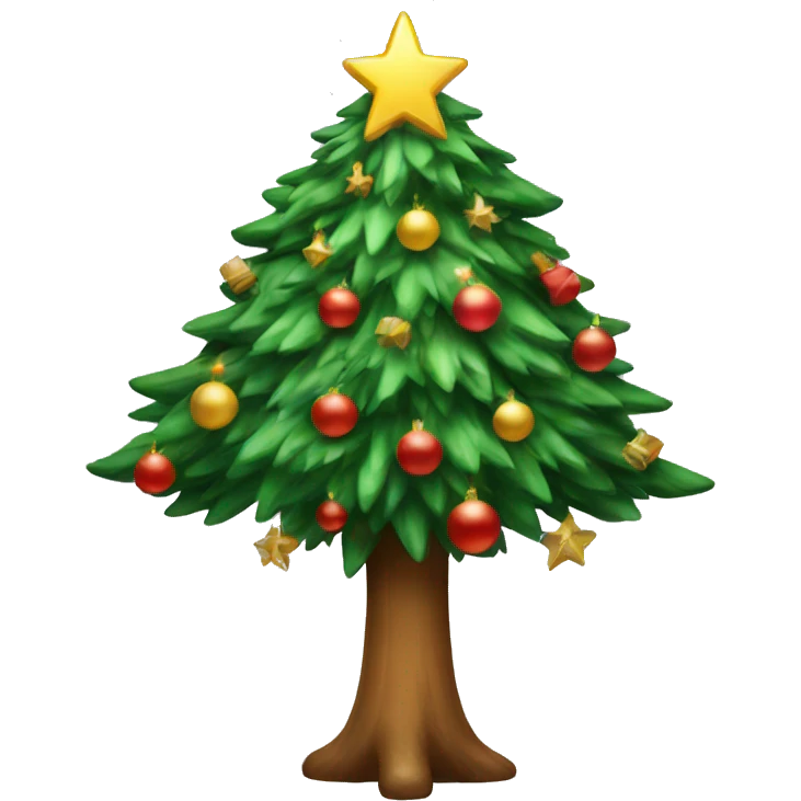 Aesthetic Christmas tree emoji