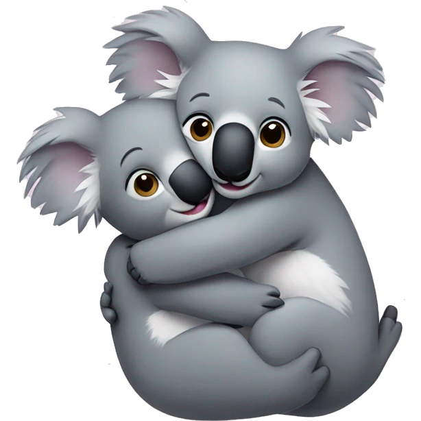 Koala hug emoji