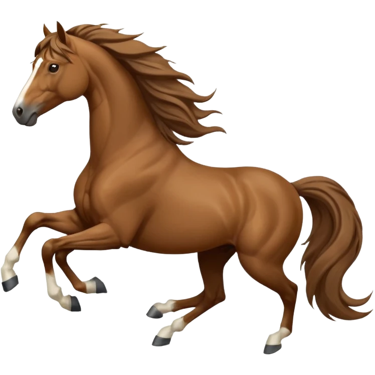 galloping horse side view emoji