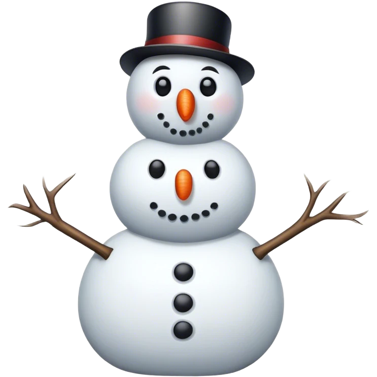 Snowman with a raised eyebrow emoji