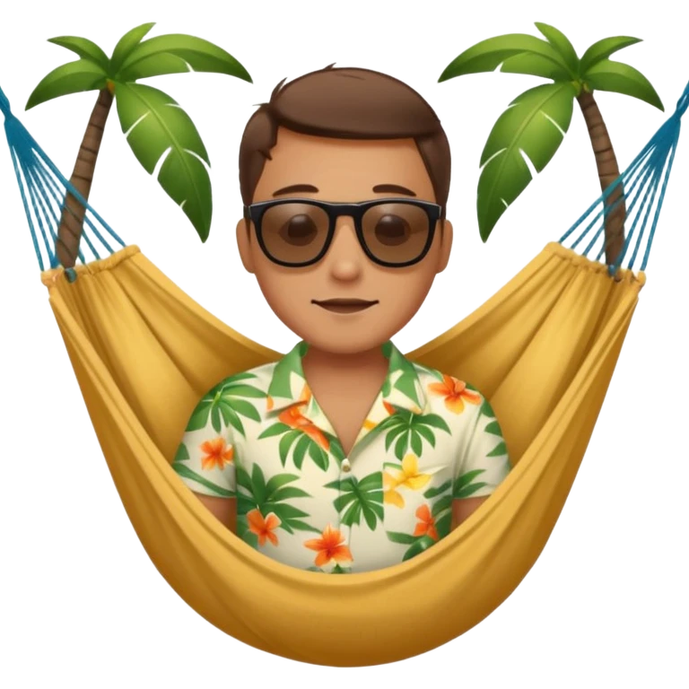 Jeffrey in a hammock emoji