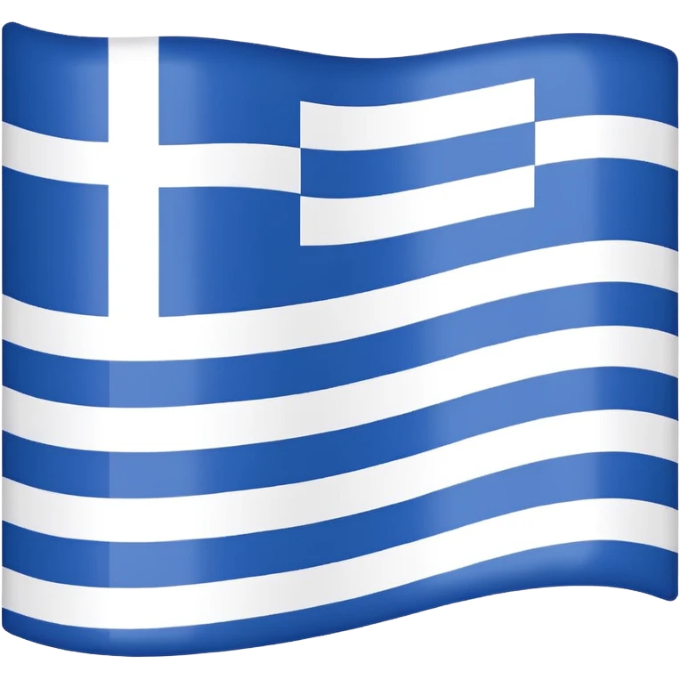 Greece flag without blue stripes, only white stripes emoji