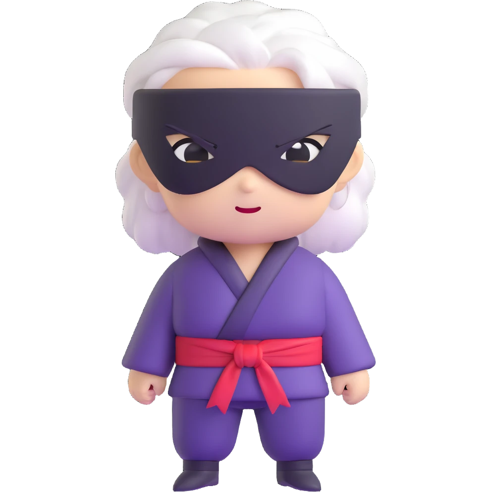 Satoru Gojo from Jujutsu Kaisen, white hair, blindfold, confident smirk, chibi face proportions, energetic expression emoji