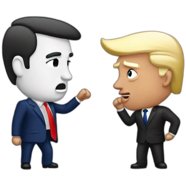trump_vs_macron emoji