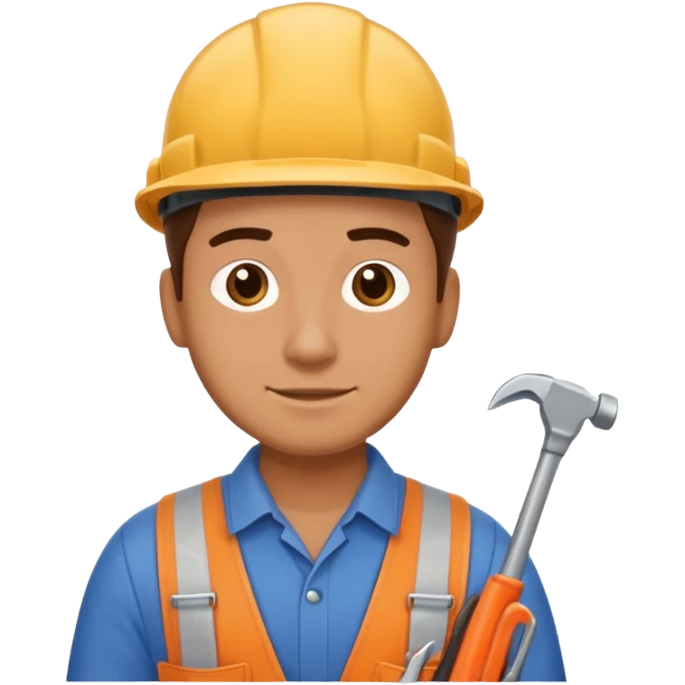 a handman works at home emoji