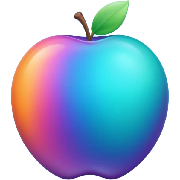 3D planet emoji, smooth glossy sphere, vibrant gradient colors (teal, purple, orange), soft glowing core, minimalist design, dark background, Apple-style emoji look, cinematic soft lighting, high resolution. emoji