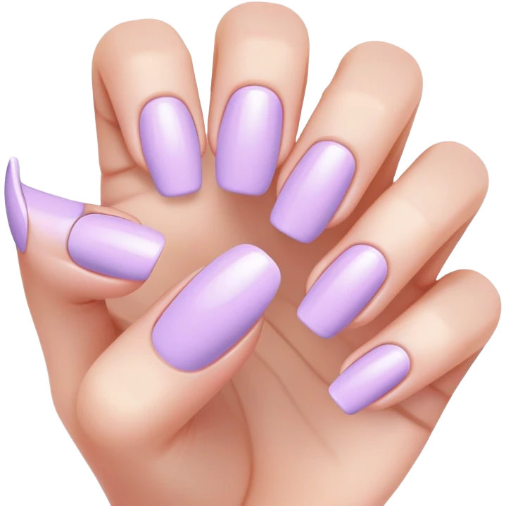 lilac pastel manicure emoji