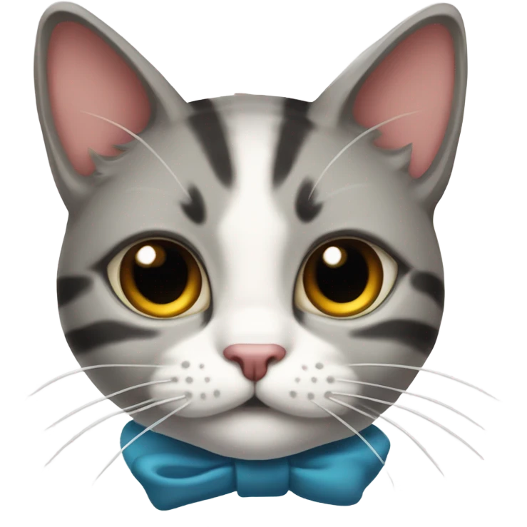 Cat and a bow emoji