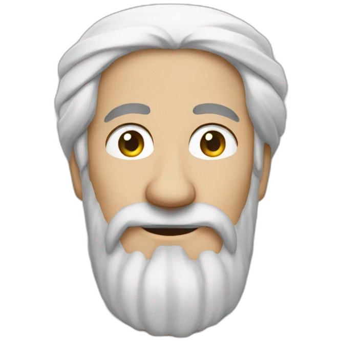 Ben Laden avec des habits blanc emoji