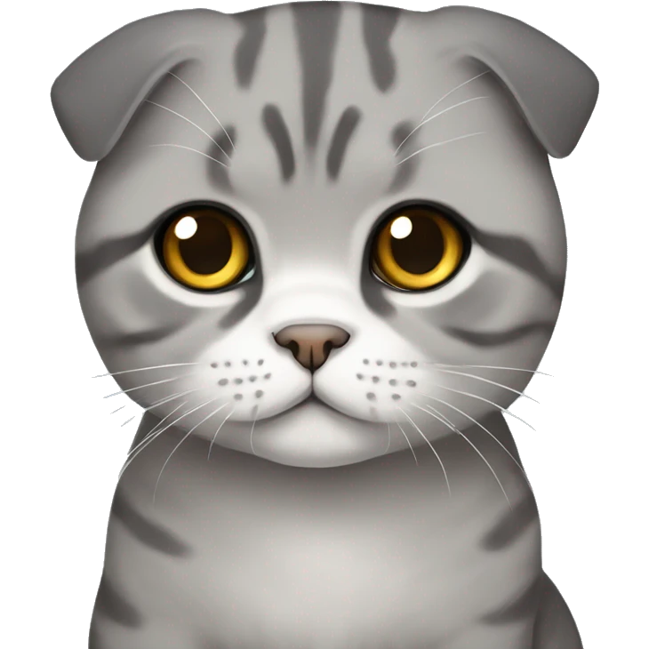 Scottish fold gray emoji