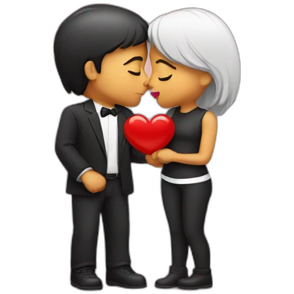 Love with kiss  emoji