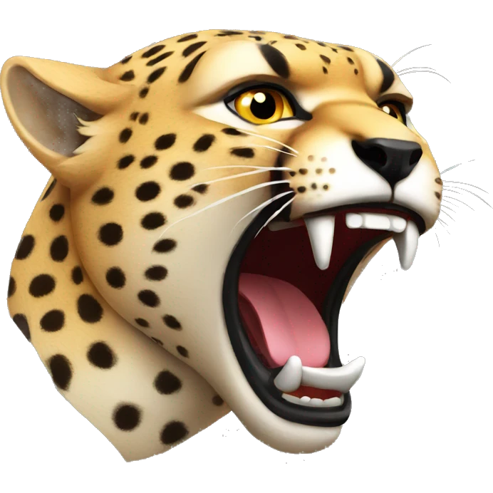 angry cheetah emoji