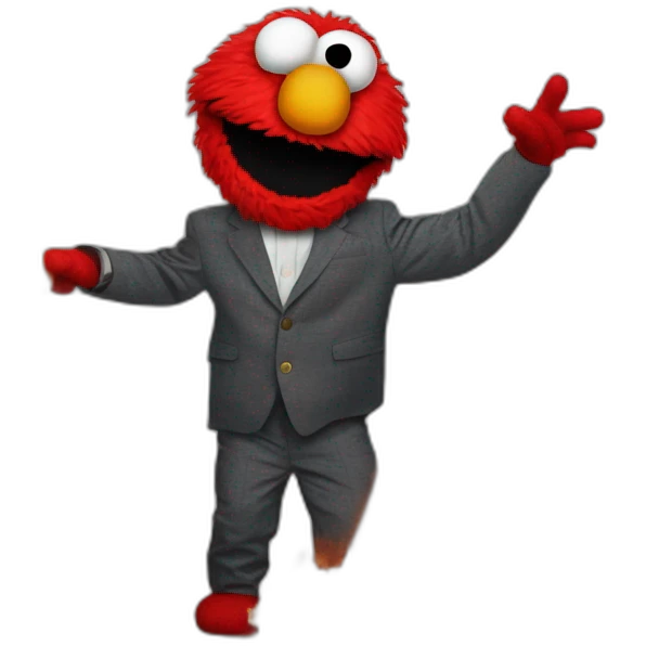 elmo sets capitalism on fire emoji