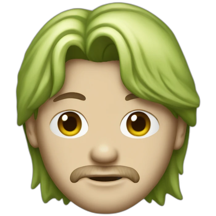 KURT COBAIN GREEN TSHIRT emoji