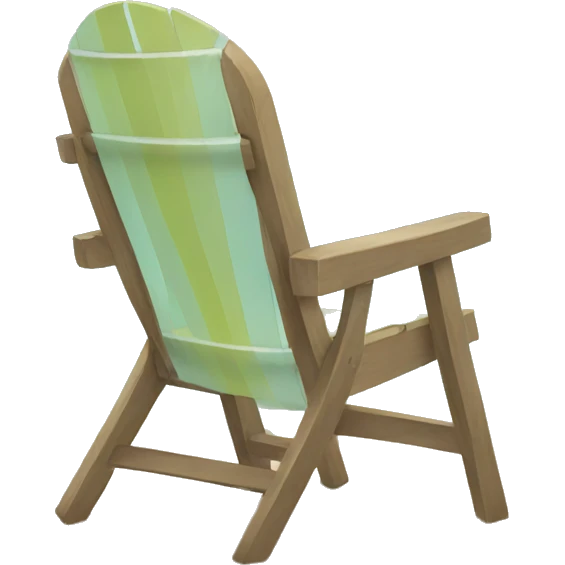 empty chair on the beach emoji