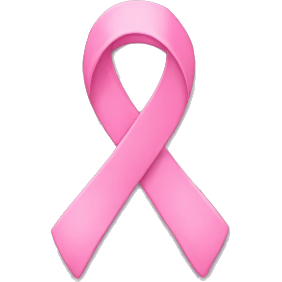 pink cancer ribbon emoji