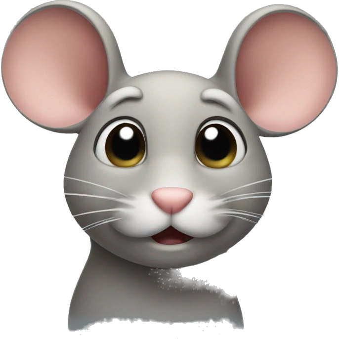 Annoyed mouse rolling eyes emoji