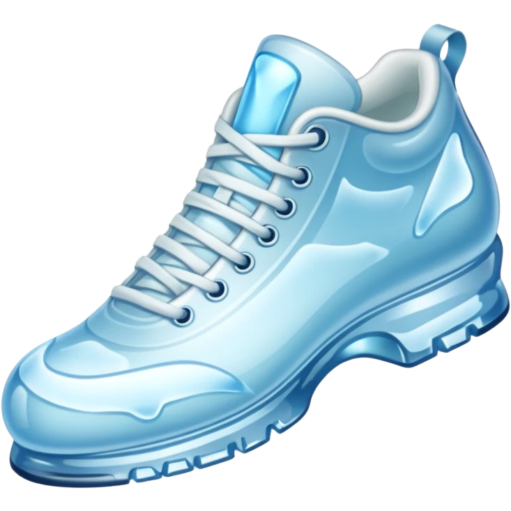 shoe made of ice emoji